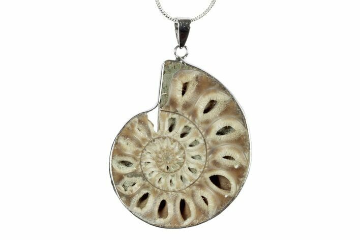 Fossil Ammonite Pendant - Million Years Old #238518